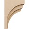 Ekena Millwork 7"W x 14"D x 21"H Classic Rockford Rough Cedar Woodgrain TimberThane Corbel, Primed Tan CORUR07X14X21ROCRCPR - alternate 3